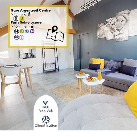 Magnifique Appartement- Proche Paris-Climatisation Argenteuil Exteriör bild